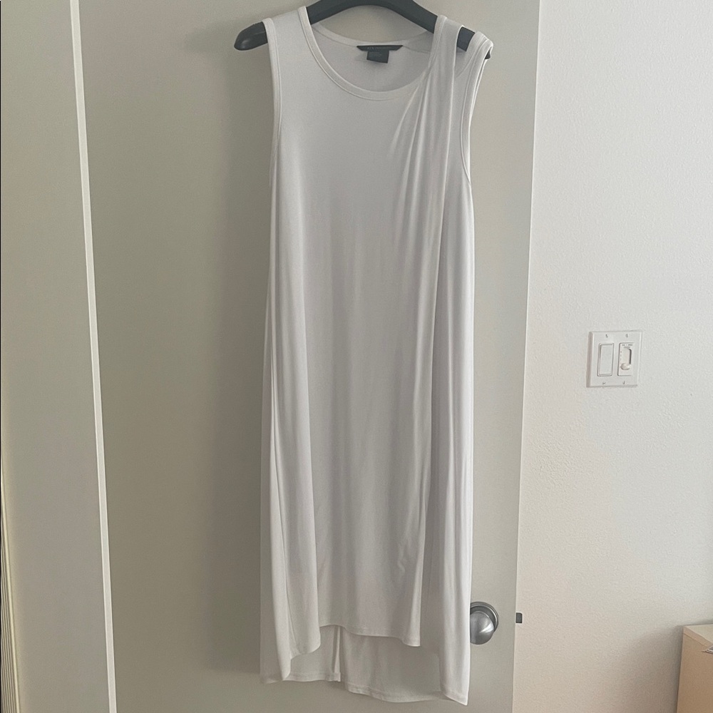 Armani Exchange White Sleeveless Dress